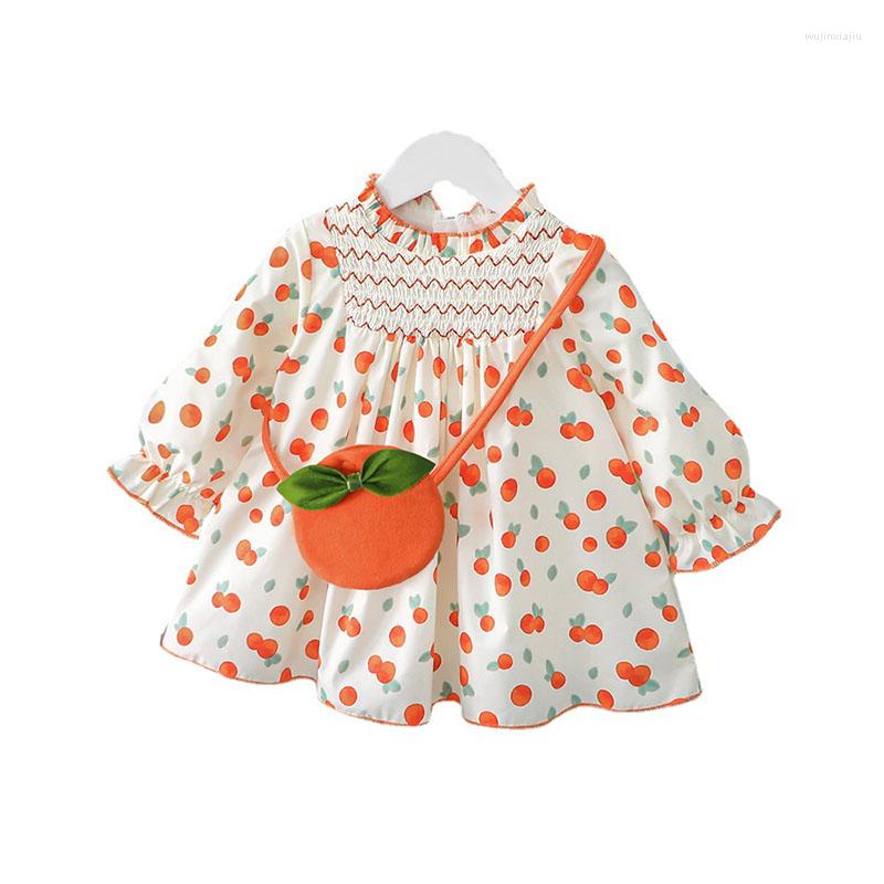 

Girl Dresses 2022 Baby Princess Skirt Children's Spring And Autumn Dress Apple Cotton, Apple cotton skirt
