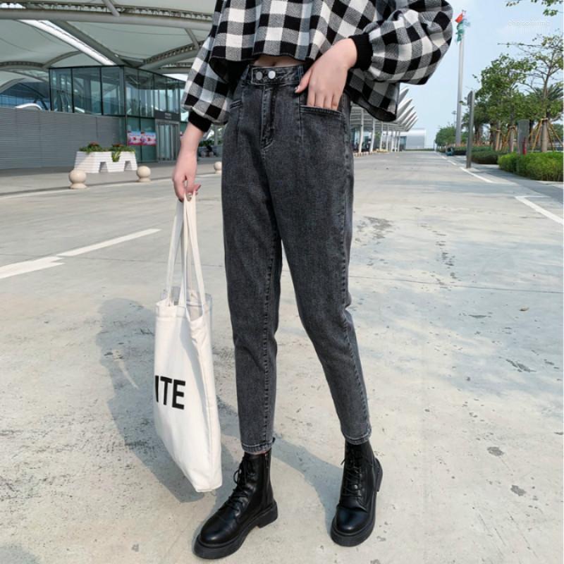 

Women's Jeans Women's Black High Waist Denim Pants Woman Plus Size Pantalones Vaqueros Mujer Cintura Alta Casual Jean Femme Harem