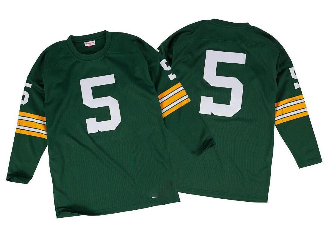 

CUSTOM custom Stitched football Jersey 5 Paul Hornung 1961 Mitchell & Ness retro Rugby jerseys Men Women Youth S-6XL, Stitched jersey