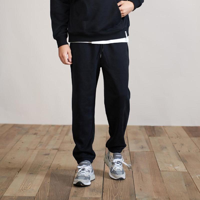 

Men' Pants 2022 Winter Cotton Jogger Men Drawstring Loose Track Trousers Comfortable Plus Size Gym Wear Korean Casual Sweatpants, Black
