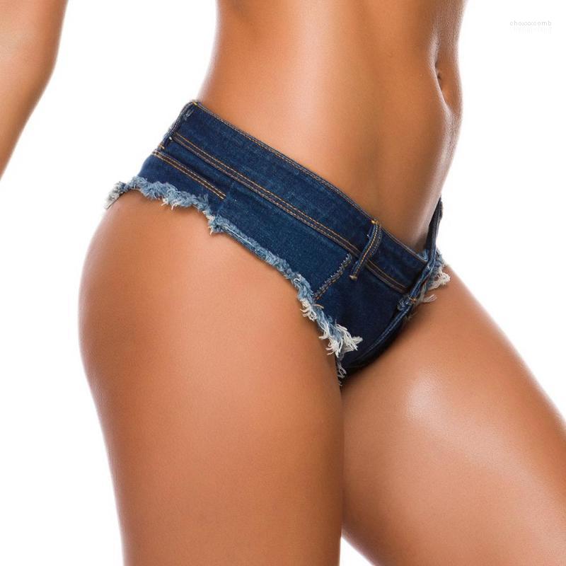 

Women' Jeans Women' Sexy Women Summer Style Candy Color Low Waist Mini Denim Vintage Tassel Washed Shorts Fringe Female Pants, Blue