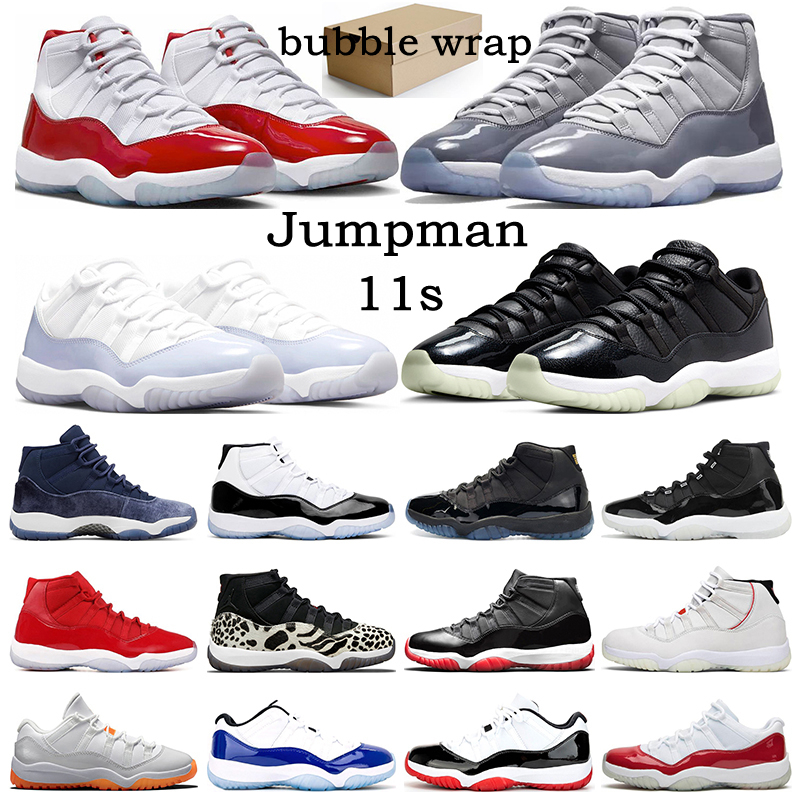 

with box retro 11 basketball shoes men women sneakers jumpman 11s Cherry Cool Grey Animal Instinct Gamma Blue Pure Violet womens sports trainers, White bred