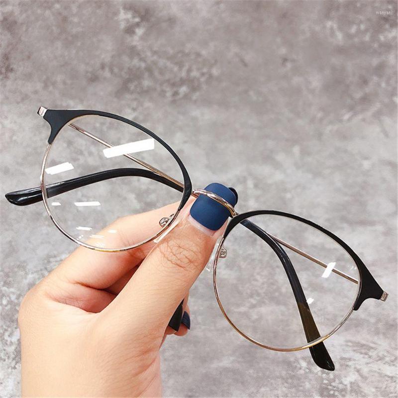

Sunglasses Unisex Myopia Glasses Classic Metal Round Frame Optical Ultralight Near Sighted Eyewear Vision Care -1.0--4.0