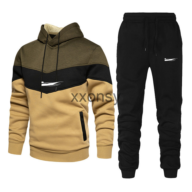 

2022 men's Designers Tracksuit Autumn Winter Men S Clothing Sweater suit TrackSuits Sweatshirt classic brand hoodies Sweatpants Jogging Hoodie 5, Navy blue 2 black logo