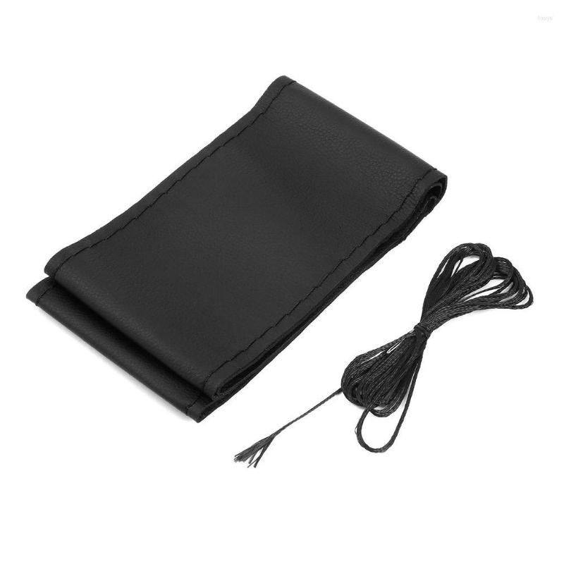 

Steering Wheel Covers Universal Sell Soft PU Leather Auto Car Cover With Needles And Thread Skid-Proof Protector