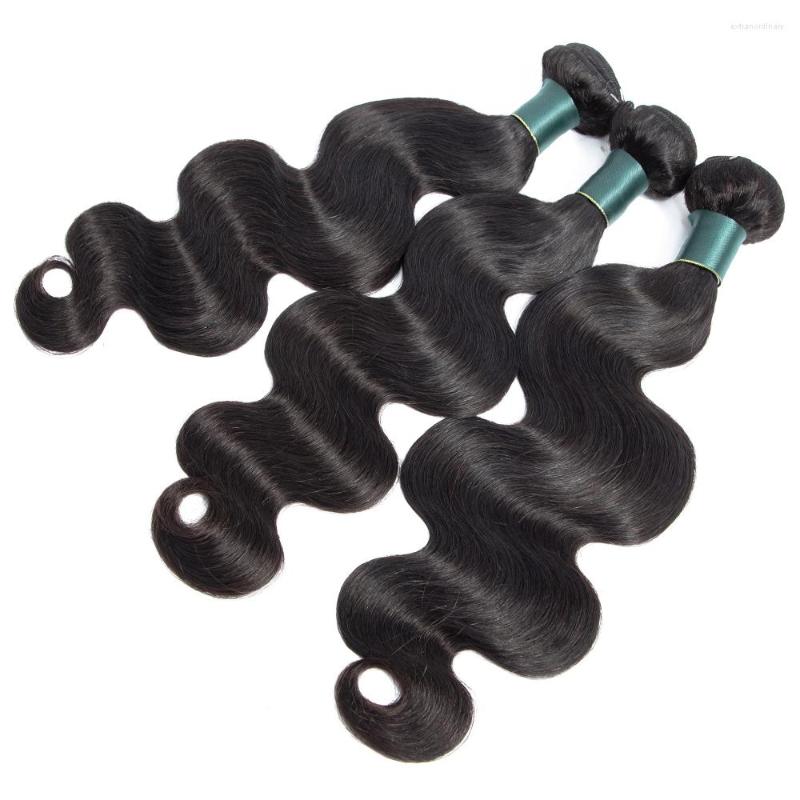 

Human Hair Bulks Supreferct Body Wave Brazilian Weave Bundles Remy 1/3/4 Pieces 8-28Inch Natural Color