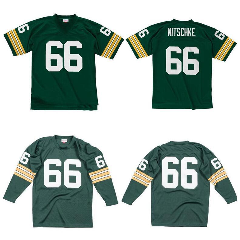 

CUSTOM custom Stitched football Jersey 66 Ray Nitschke 1966 Mitchell & Ness retro Rugby jerseys Men Women Youth S-6XL, Stitched jersey