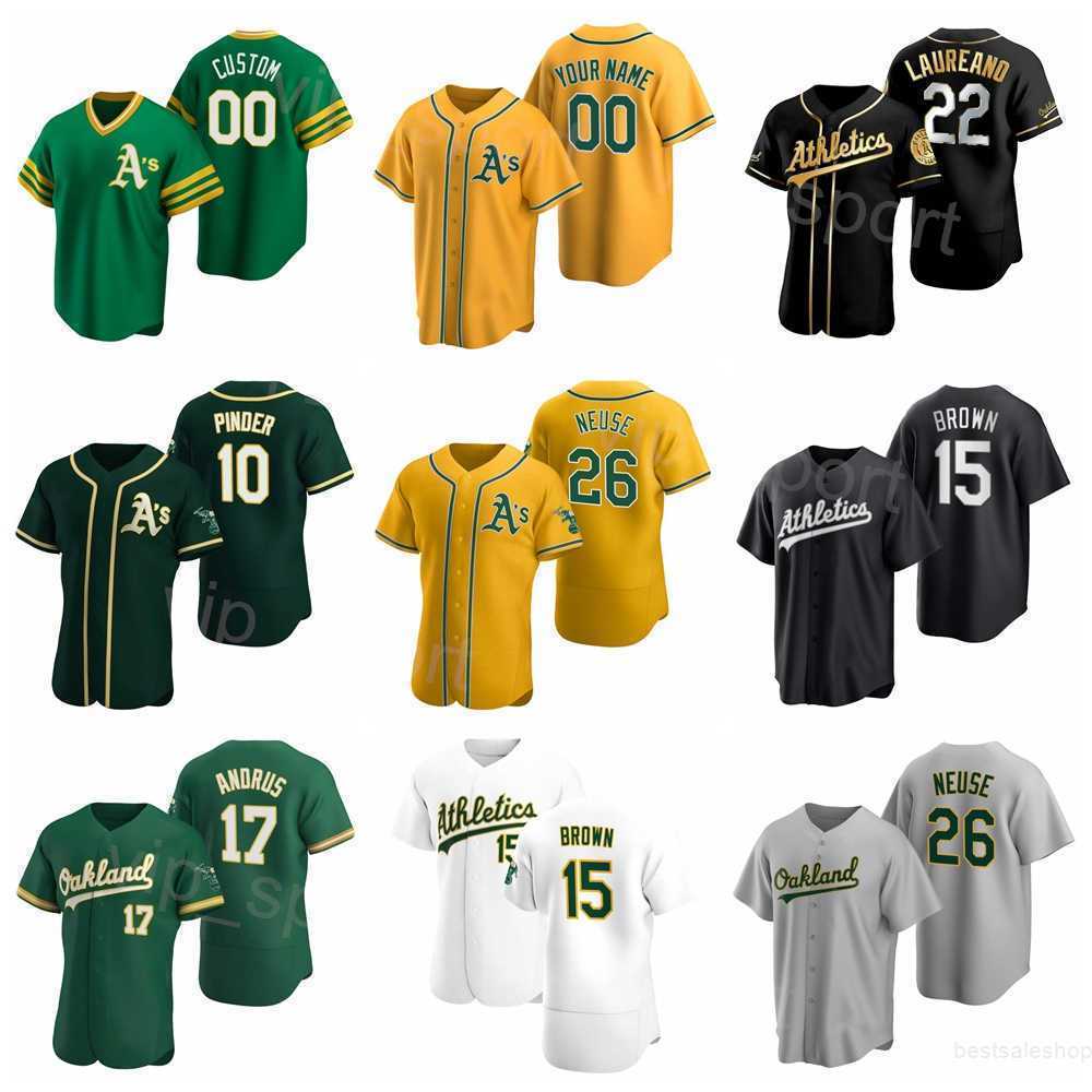 

New Baseball 26 Sheldon Neuse Jersey 10 Chad Pinder 47 Frankie Montas 12 Sean Murphy 17 Elvis Andrus 22 Ramon Laureano 15 Seth Brown Cool Base Flexbase Men Kids Women