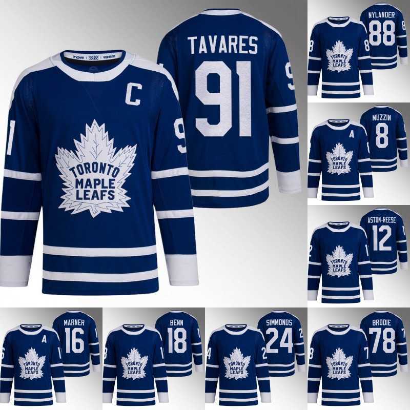 

Toronto John Tavares 2022 Reverse Retro Maple Leafs Jersey Auston Matthews Mitch Marner Jake Muzzin William Nylander Mark Giordano Morgan, Custom any name any number