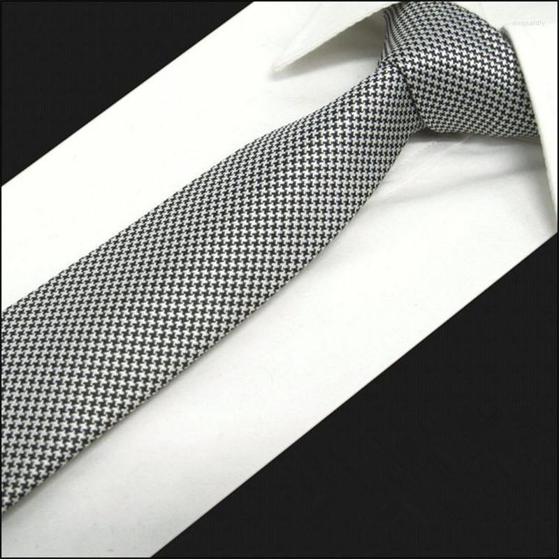 

Bow Ties SCST Brand Cravate Classic White Plaid Print Slim Wedding Necktie Mens Neckties Silk For Men Tie Boys Gravata Gift A088
