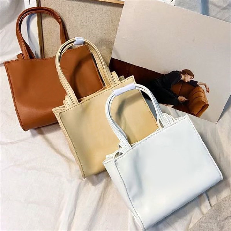 

Designer Shoulder Bags Soft Women Luxury 3 Sizes Leather Handbag Mini Handbags Tote Fashion Shopping Bag Pink White Satchels Crossbody Purse, #01