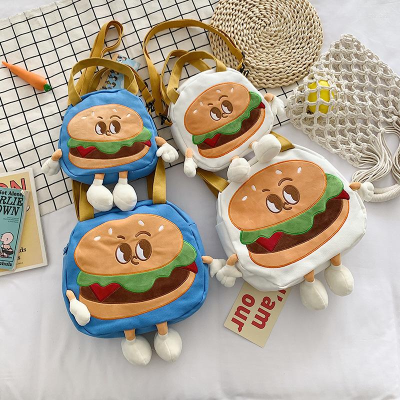 

Evening Bags Female 2022 Korean Students Shoulder Messenger Bag Cute Cartoon Girl Trend Canvas, Blue