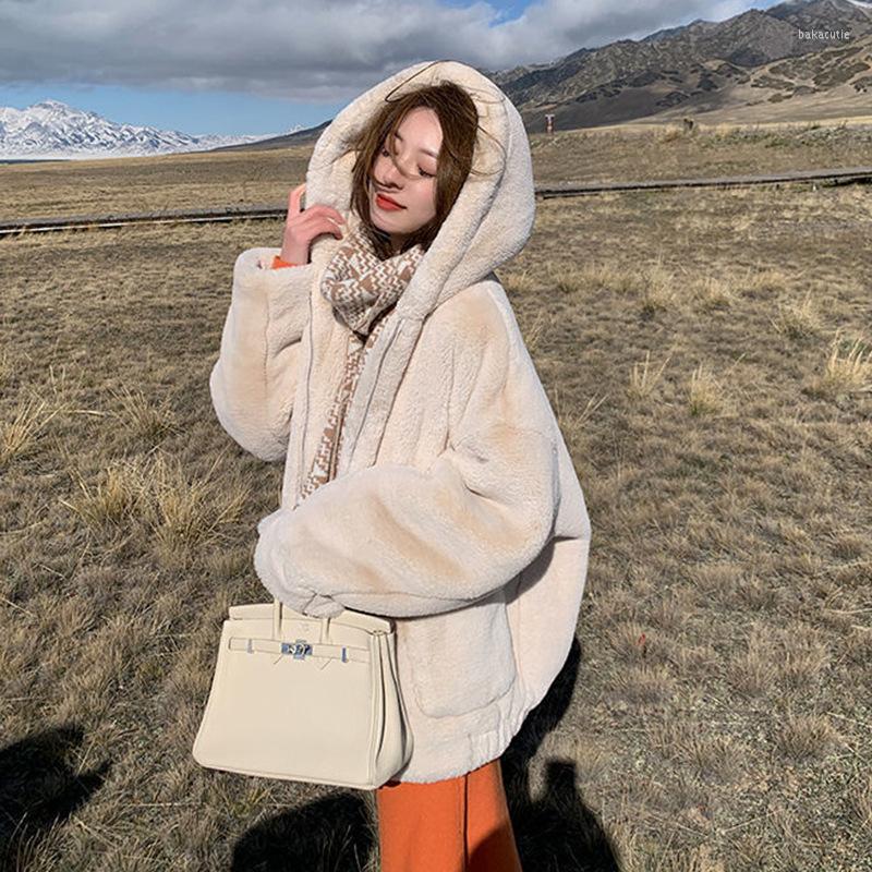 

Women's Fur Winter Coat Women Jackets For Coats Jacket Faux Streetwear, Beige