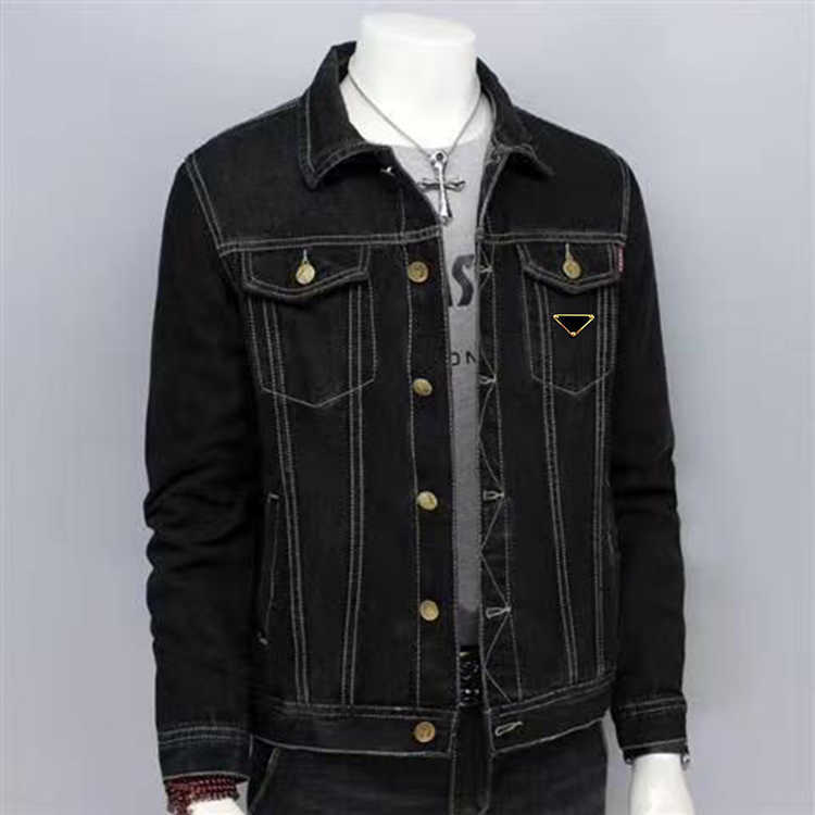 

Man Jacket Caots Denims Vintage Style Mens Coat Jeans Spring Autumn Designer Jackets Outwears Windbreaker Size S, Black