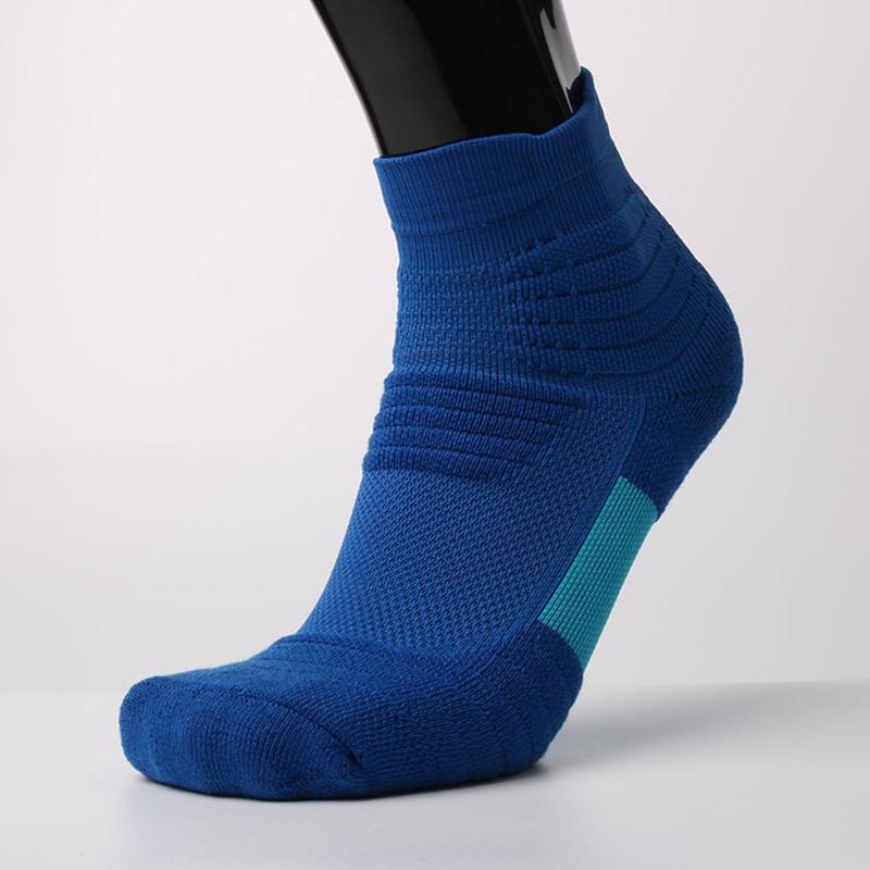 

Men's Socks Men Blue Color Man's Casual Business Middle Tube Movement Towel Bottom Cotton Breathable Basketball Walking Socks#4, Red