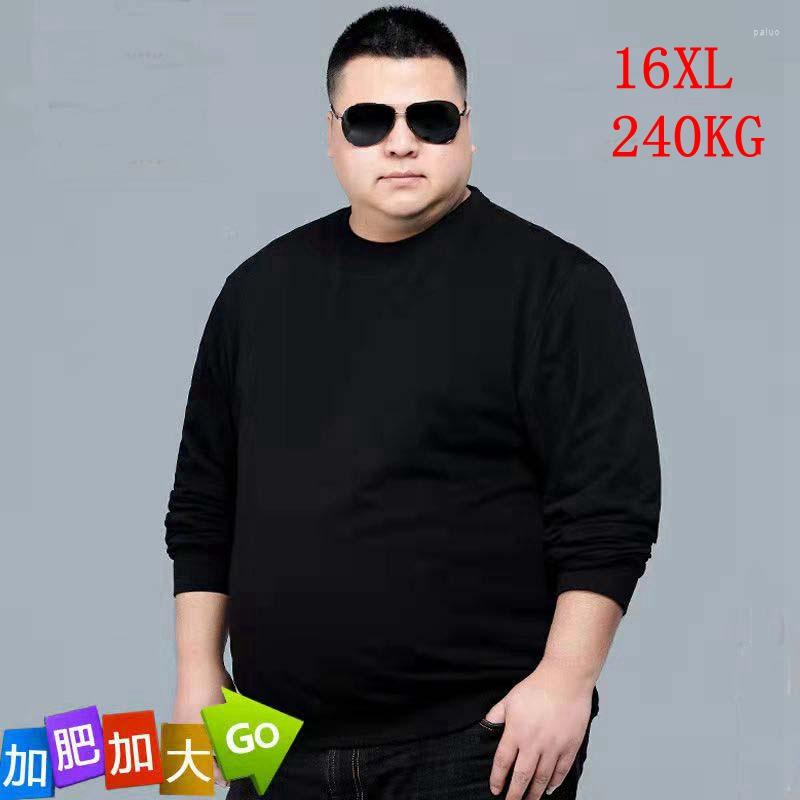 

Men's T Shirts Large T-shirt 16xl 240kg Plus Size 8XL 10xl 12xl 14xl Winter Long Sleeve Round Neck Loose Sweatshirt Black Blue Big Top, Picture color