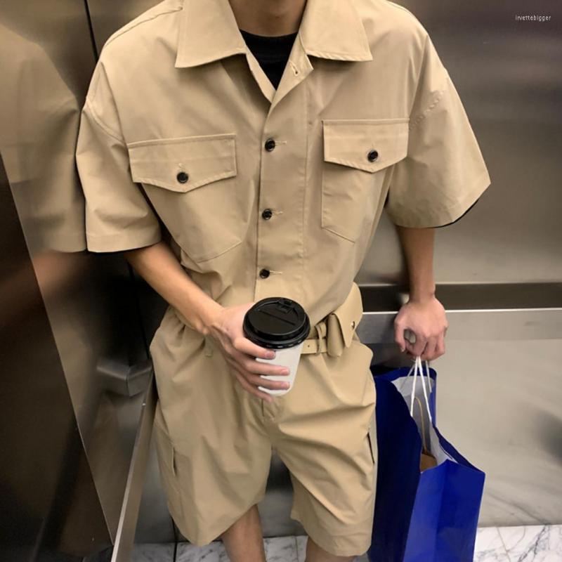 

Men's Pants Cargo Jumpsuit Pocket Overalls Solid Color Pockets, Black