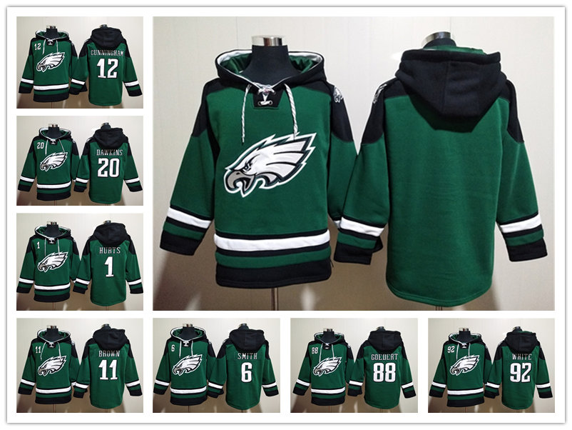 

Hoodie Philadelphia''Eagle''Men DeVonta Smith Jalen Hurts Brian Dawkins A. J. Brown Ageless Must Have Lace Up Pullover