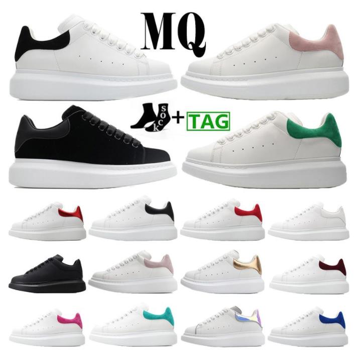 

MQ shoe Sneakers Luxury Men Women Running Shoes White Black Suede Leather Iridescent Paris Blue Beige Mens Outdoor Platform Shoe 36-45