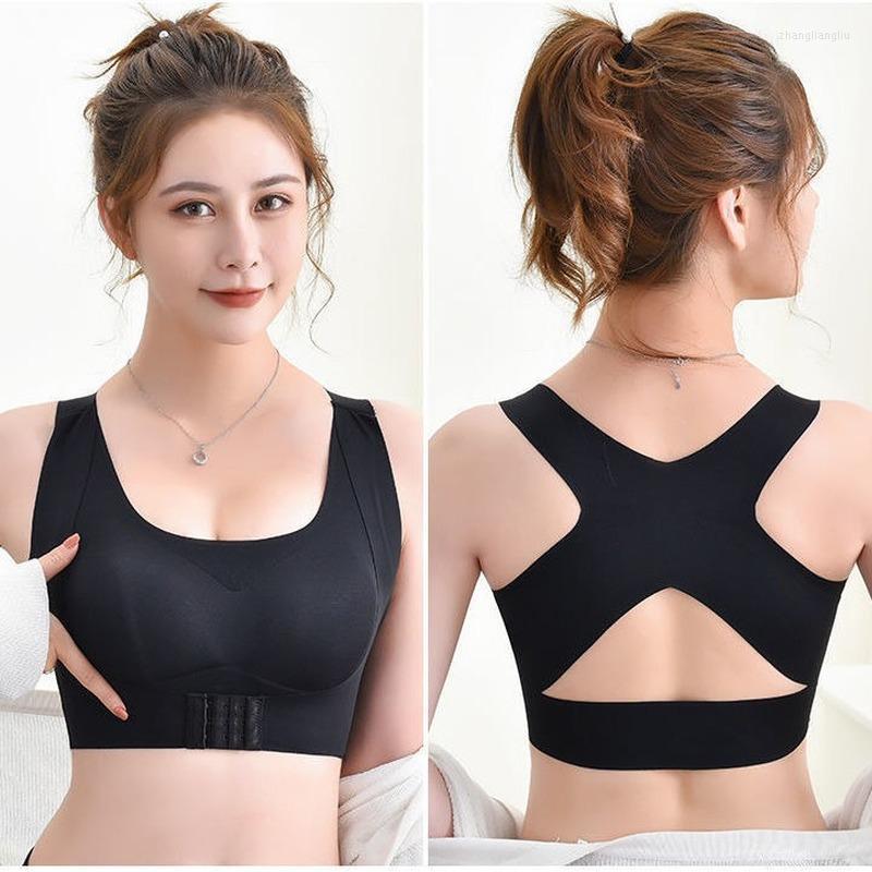 

Yoga Outfit Women Sport Bras Sexy Seamless Shirts Bra Top Comfortable Push Up For Sports Sleep Fitness Clothing, Black