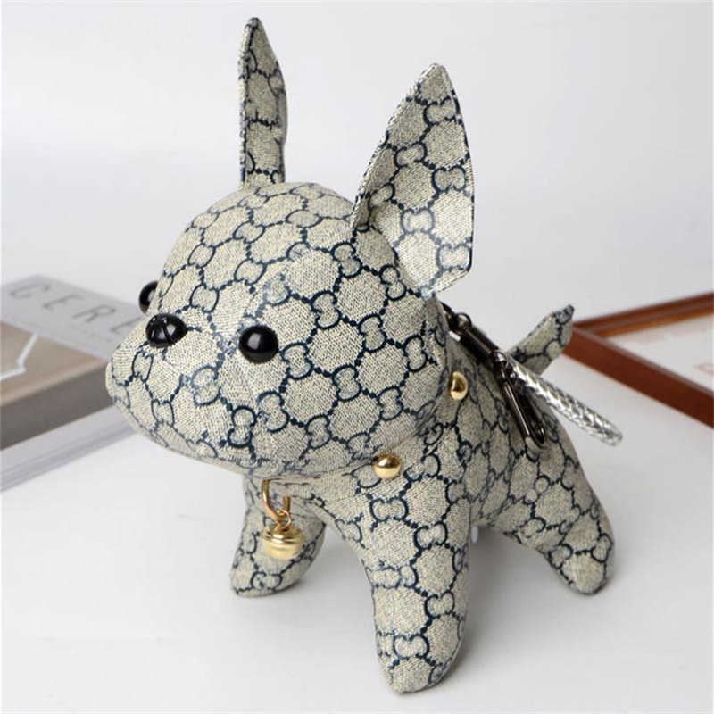 

New gift Gold Keychains Brand Designer 28cm dogs Key Chain Mens Luxury Car Keyring Womens Buckle Keychain Handmade Leather Men Women Bags