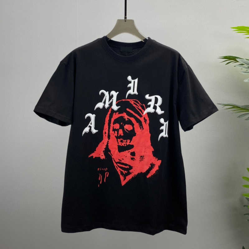 

Mens short-sleeved designer t shirt high-end cotton alphabet print sweatshirt round neck pullover tee, White