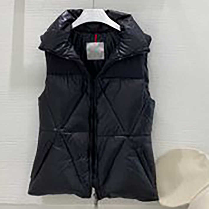 

Designer maya brand Women's Vests diamond embroidery badge ladies jacket down jacket light sports slim top clothing label complete, Black