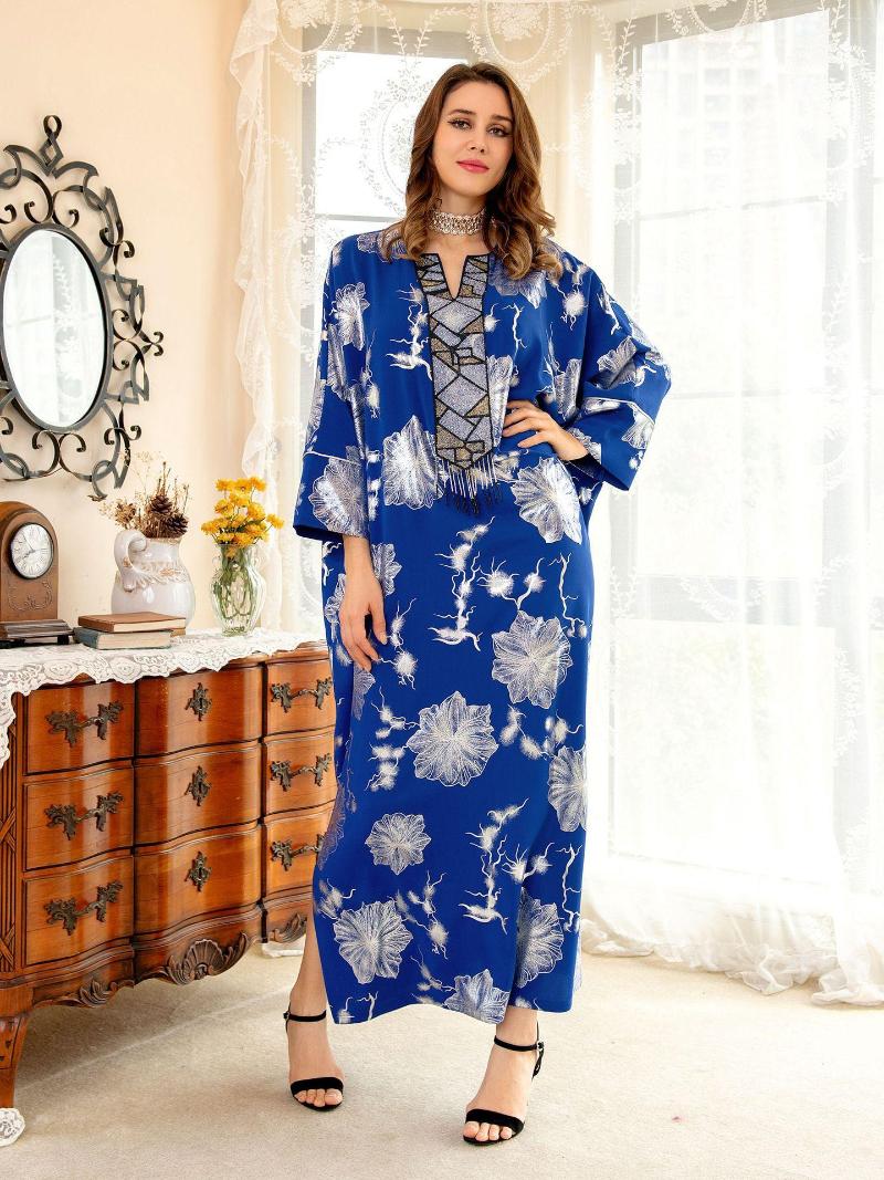 

Ethnic Clothing Ramadan Eid Abaya Dubai Turkey Muslim Hijab Long Dress Islamic African Dresses For Women Robe Musulmane Djellaba Femme