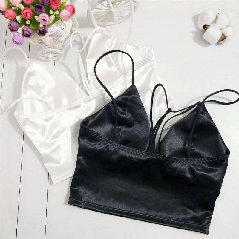 

Bustiers & Corsets Women Lady Casual Tops Tube Chest Wrap Bandeau Underwear Black White Wrapped Strap Pad UnderwearBustiers
