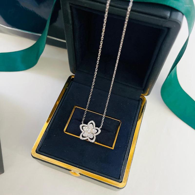 

Chains Woman Necklace 2022 Jewelry For Women Stainless Steel Fashion Necklaces Christmas Gift 925 Fine Silver Chain