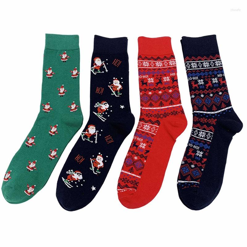 

Women Socks Product Santa Claus Tube Personalized Elk Cotton Trendy Men's, Gr