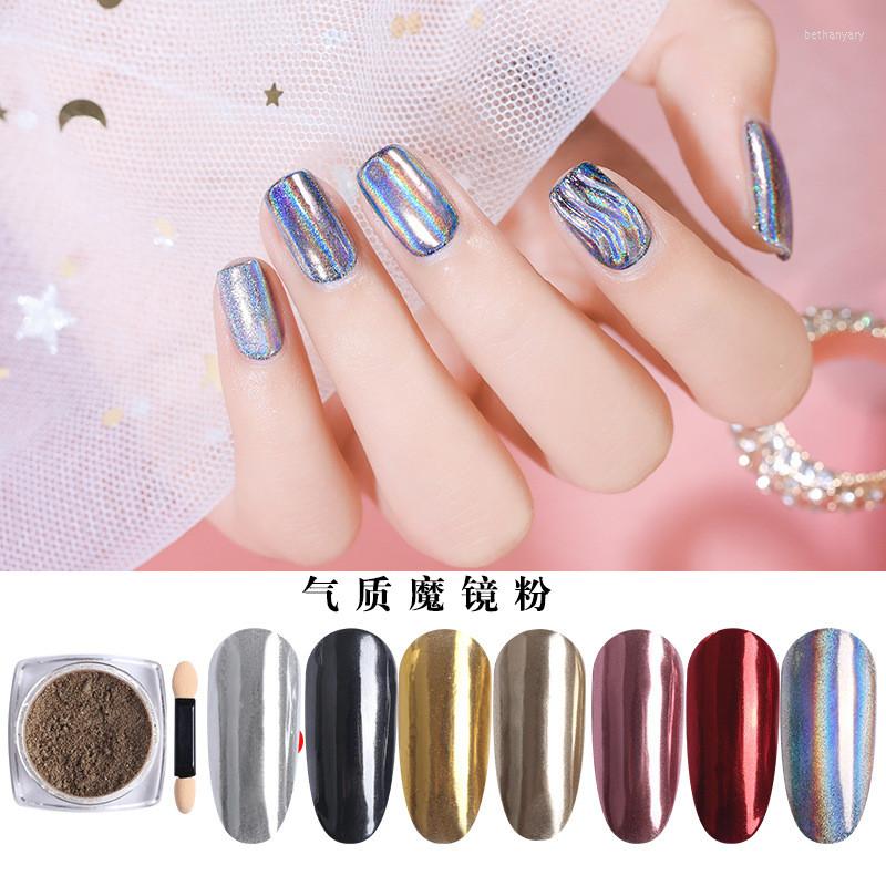 

Nail Glitter 1Box Mirror Powder Metallic Colorful Dust Metal Effect Gold Art UV Gel Polish Chrome Flakes