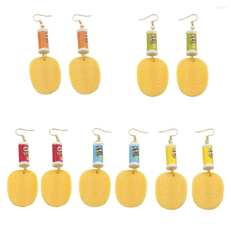 

Dangle Earrings Potato Chips Drop Snacks Originality Costume Trendy Style Children Girl Jewelry