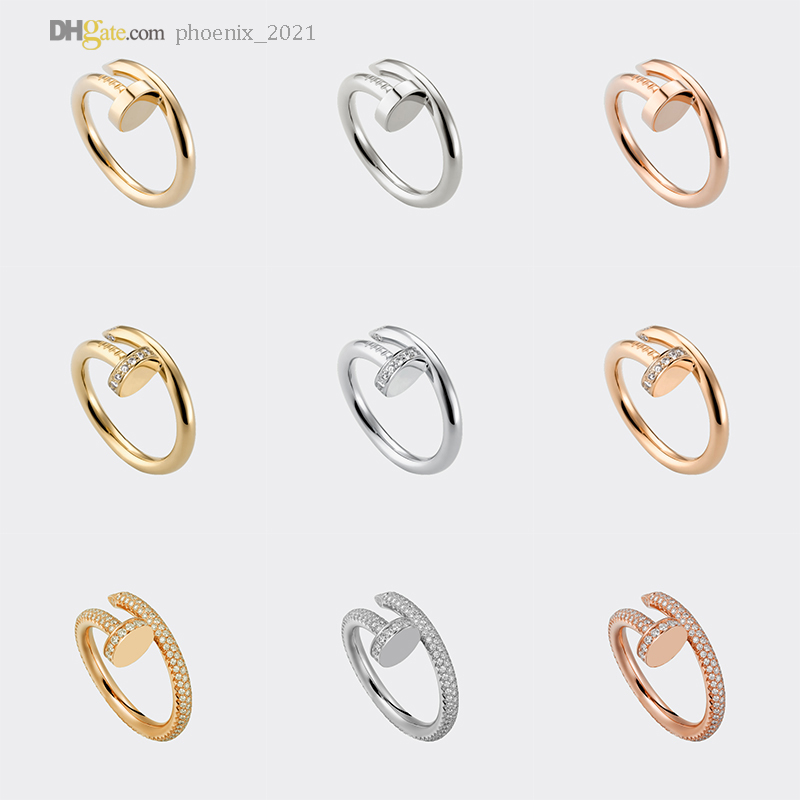 

Nail Ring Designer Ring Carti Band Rings Women/Men Luxury Jewelry Titanium Steel Gold-Plated Never Fade Not Allergic Gold/Silver/Rose Gold 21621802