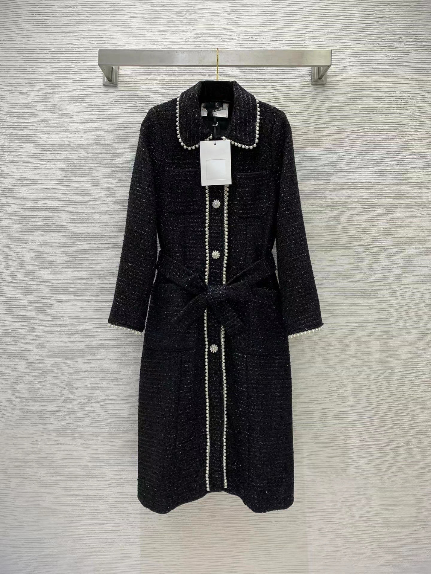 

2022 Autumn Winter Milan Runway Women' Trench Coats Lapel Neck Long Sleeve fashion Brand Same Style Women' Jackets Designer Outerwear 1030-12, Picture color