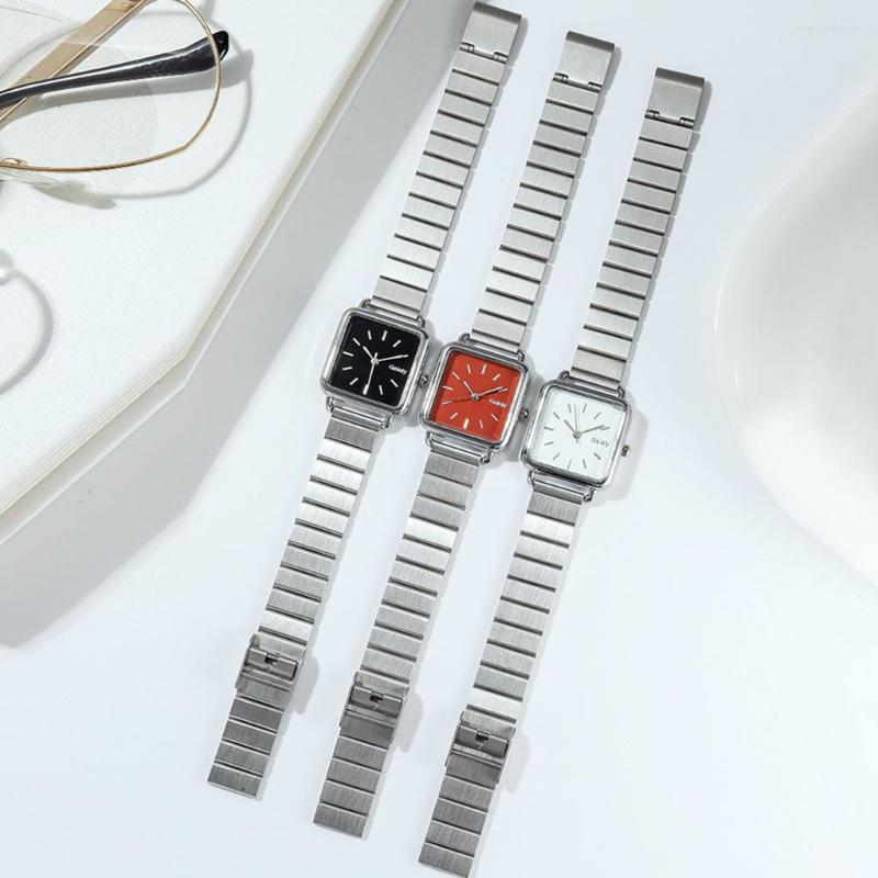 

Wristwatches Gaiety Brand Simple Silver Women Watches Exquisite Stainless Steel Ladies Fashion Minimalist Female Quartz Clock, Gt white