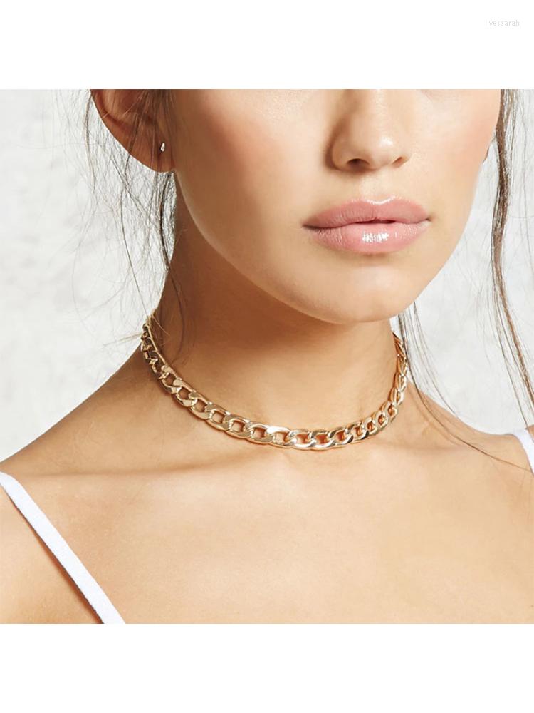 

Choker Exaggerate European And American Style Neckchain Personality Simple Chain Collar Stainless Steel Jewelry