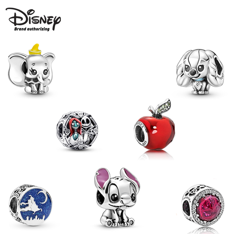 

Disney Jewelry Film Classic Retro Cute Shape Exquisite Craft 925 Silver Plated Fashion Design Baby Gift, As picture