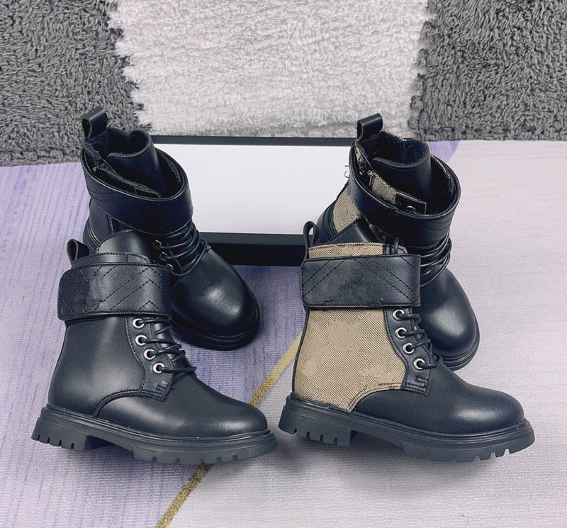 

Brand Children Girls Boots Winter Warm Toddler Boys Boot Kids Snow leather Warm Shoes, C1