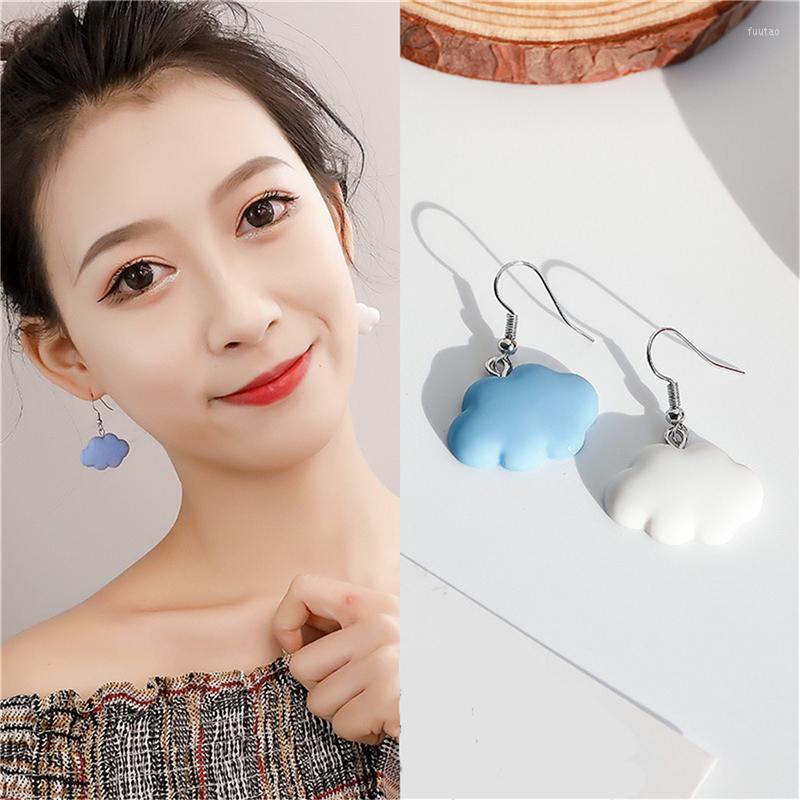

Dangle Earrings Cute White Cloud Drop Delicate Clouds For Women Girls Ear Jewelry Gift Fashion Accessories