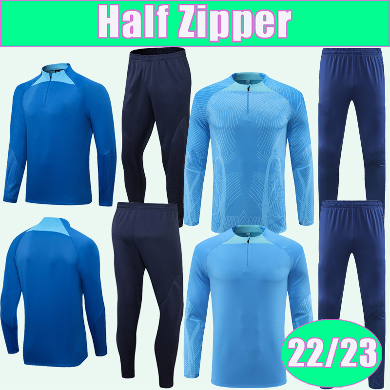 

22 23 KANE RASHFORD Training Wear Kit Suit Soccer Jerseys STERLING GOMEZ DELE MADDISON TRIPPIER ROSE Adult Half Zip Tracksuit Football Shirts, Wyg4012 2022 half zipper blue