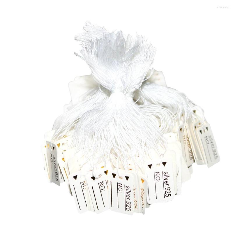 

Jewelry Pouches 500pcs Hanging Tags With Twines For Clothing Watch Pricing Display