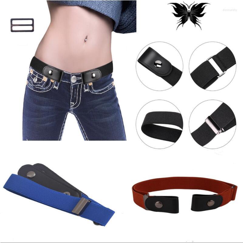 

Belts Buckle-Free Elastic Belt Buckle Free No Stretch Women's Plus For Jeans Pants Dresses Men, Black