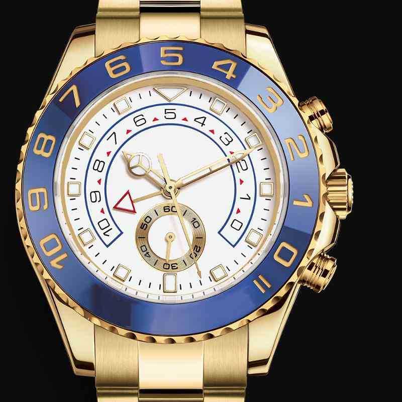 

Yacht Mens Wristwatches Master Automatic Mechanical Movement Two Tone 44mm Sapphire Dial 116681 Oyster Male Clock Watches
