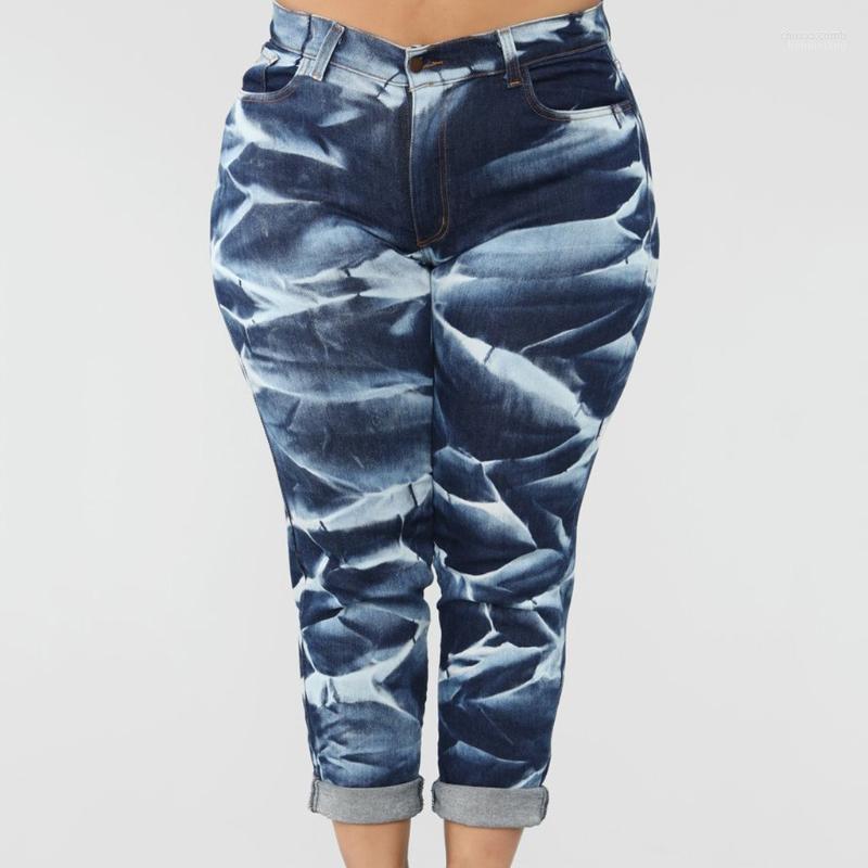 

Women's Jeans Women's Women Summer Denim Female Pockets Wash Printing Woman Plus Size Pantalones Vaqueros Mujer#g4, Blue