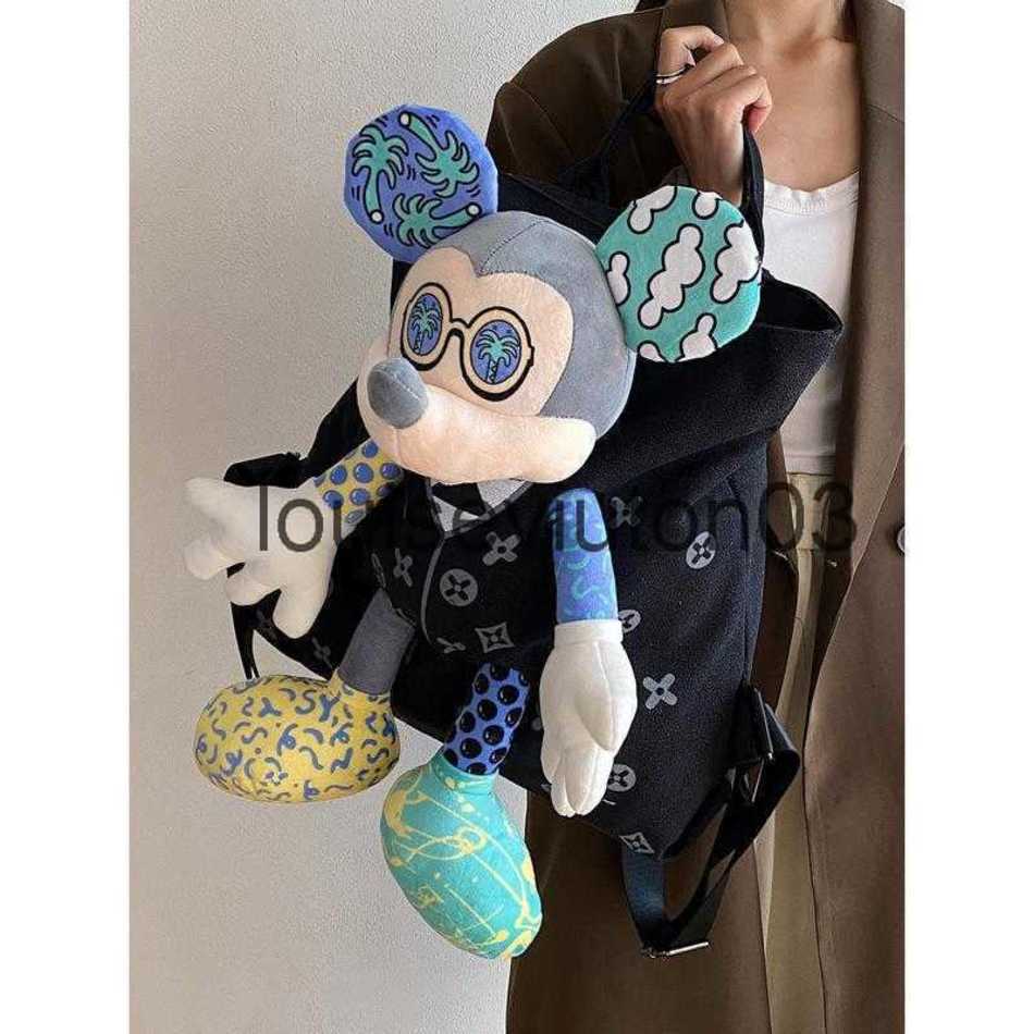 

Designer Cute Cartoon Color Mouse Makeup Bag Messenger Handbag Mens Womans Luxurious Large Capacity Canvas Leisure Fashion Brands College Student Laptop Backpack, Black