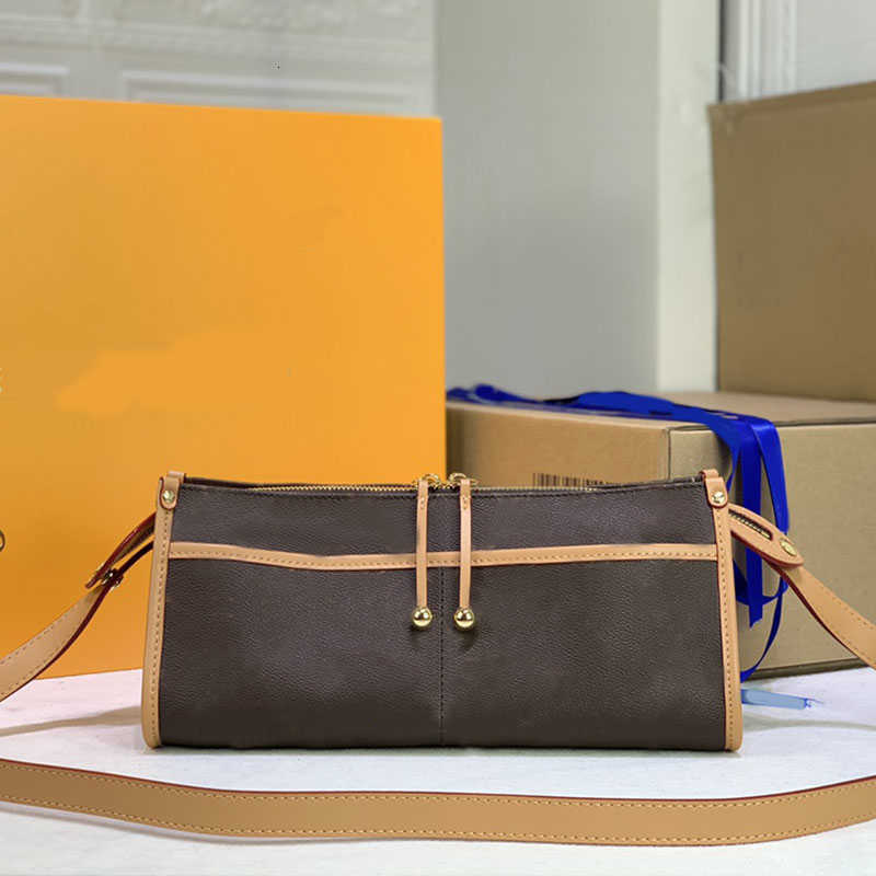 

handbag Evening bag Middle Ancient Crossbody Bag Quality Messenger Triangle Golden Ball Bags Large Capacity Old Flower Shoulder Handbag Four Small Pockets, Brown