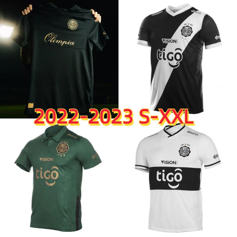 

2022 2023 Olimpia Anos Club Olimpia soccer jerseys 22 23 Asuncion Paraguay league Diego Duarte PERALTA home white away black 3rd Man football shirt 120 -2XL