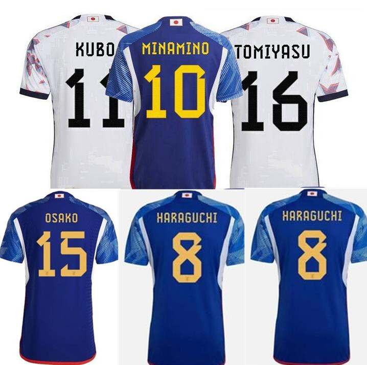 

JapaN 2022 S-4XL Soccer Jersey home away MINAMINO OSAKO NAGATOMO YOSHIDA HARAGUCHI ATOM 2023Japanese Football Shirt