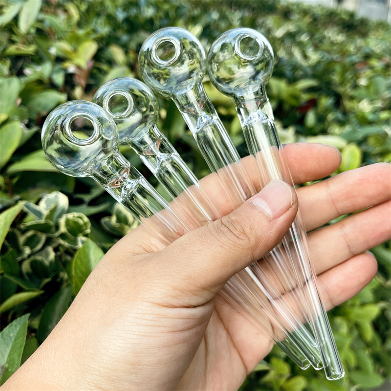 

Design High Quality hookahs Pyrex Quartz Glass Oil Burner Pipe Clear Tube Thick smoking Hand Tobacco Dry herb cigarette pipe